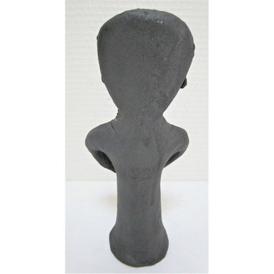 Image 1 of Vintage sculpture of a pregnant woman in modelled clay, 1980