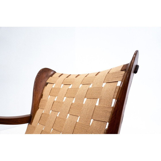 Image 1 of Poltrona vintage con due ruote posteriori di Guglielmo Pecorini per Giulio Cesare, anni '50