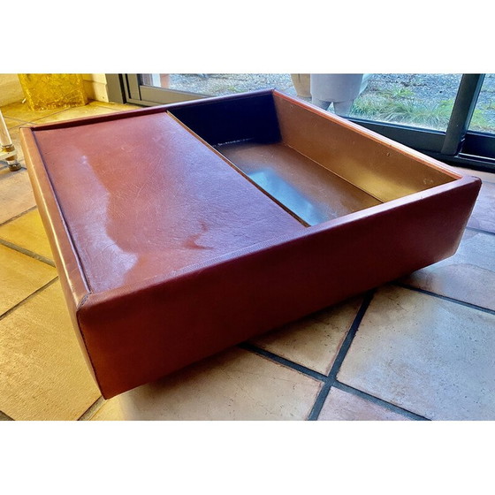 Image 1 of Vintage leather coffee table for De sede, Switzerland
