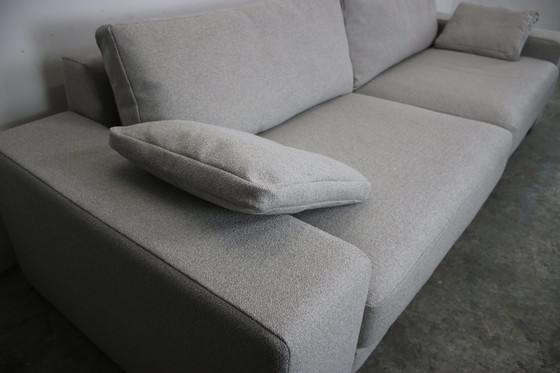 Image 1 of Divano di design Rolf Benz Ego Couch a quattro posti in tessuto grigio, nuova fodera