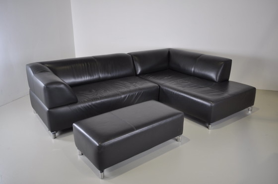 Image 1 of Leolux Faya Lobi corner sofa + footstool