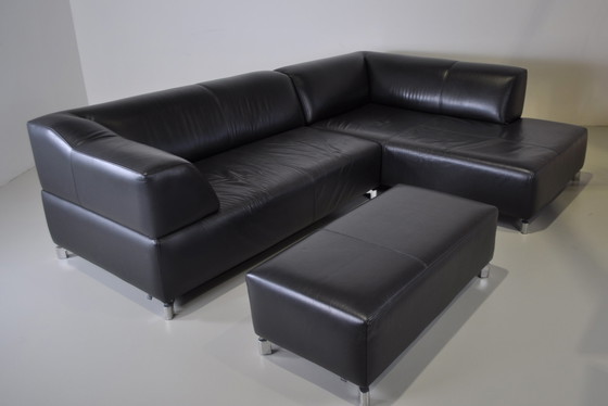 Image 1 of Leolux Faya Lobi corner sofa + footstool