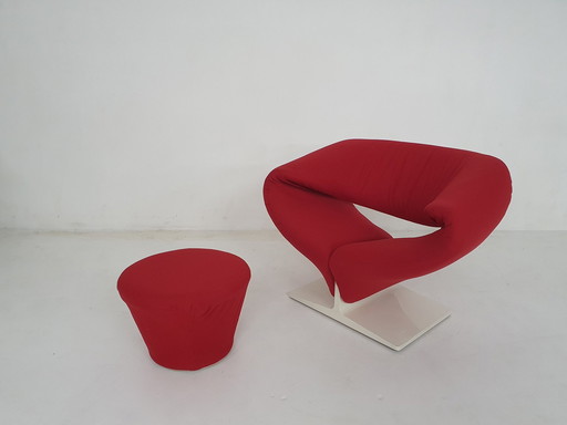 Design Lounge Chair Model "Ribbon" By Pierre Paulin For Artifort, The Netherlands 1966