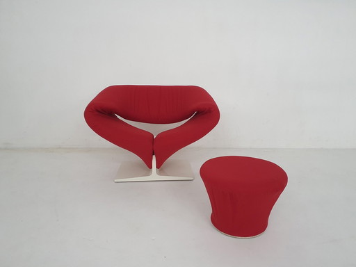 Design Lounge Chair Model "Ribbon" By Pierre Paulin For Artifort, The Netherlands 1966