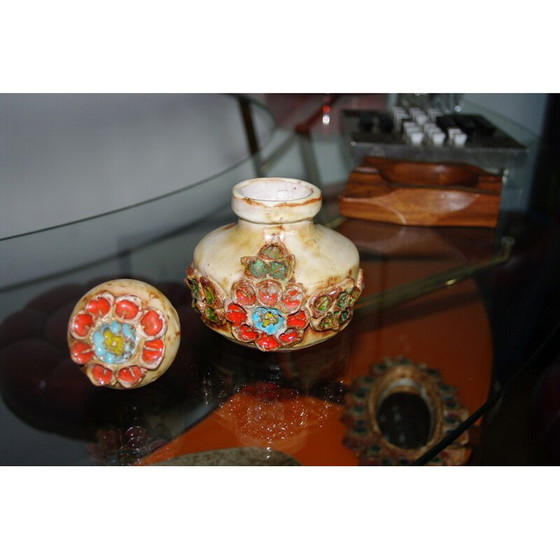 Image 1 of Vintage ceramic bottle for La Roue Vallauris