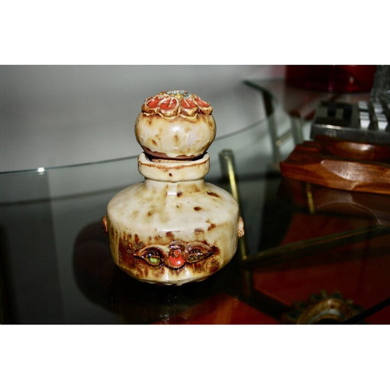 Image 1 of Vintage ceramic bottle for La Roue Vallauris