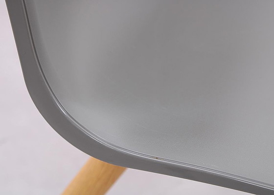 Image 1 of 4X Gispen Nomi Wood Chair Gray