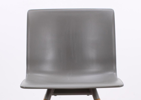 Image 1 of 4X Gispen Nomi Wood Chair Gray