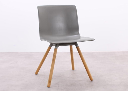 4X Gispen Nomi Wood Chair Gray