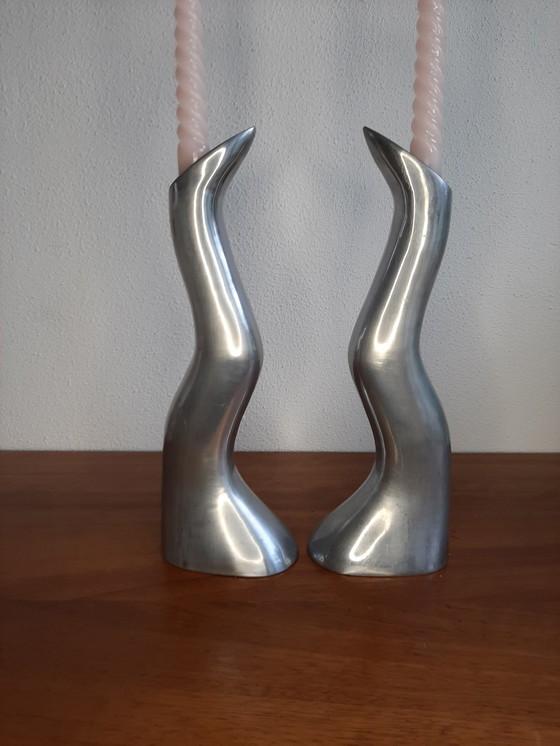 Image 1 of 2x Anna Efverlund candlesticks