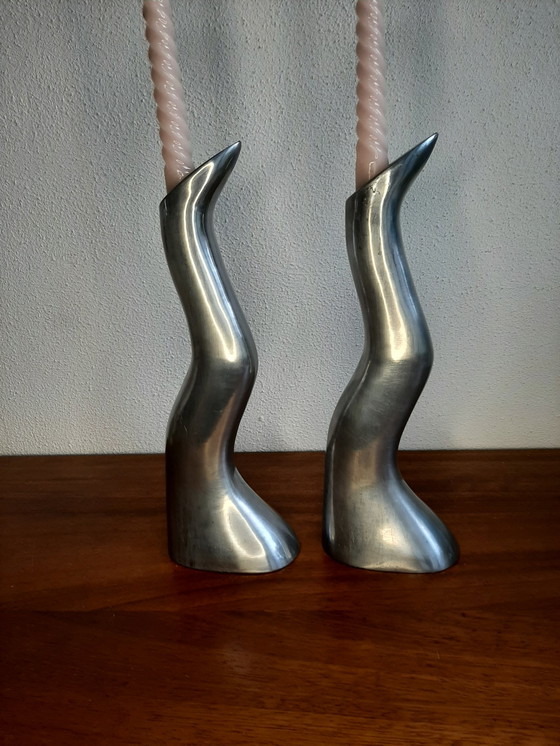 Image 1 of 2x Anna Efverlund candlesticks