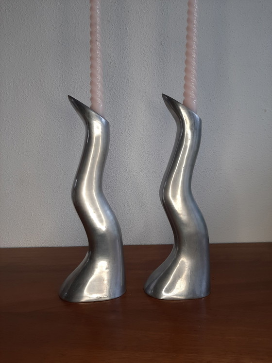 Image 1 of 2x Anna Efverlund candlesticks