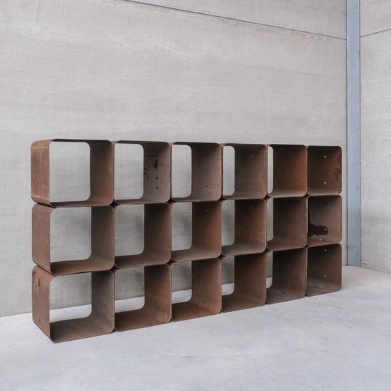 Image 1 of Vintage industrial modular shelving display, Belgium 1970s