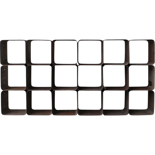 Espositore modulare industriale vintage, Belgio anni '70