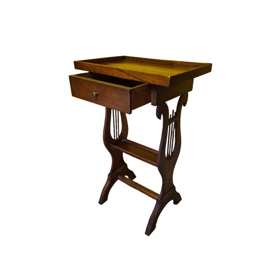 Image 1 of 2x tables d'appoint en bois d'arbre fruitier français