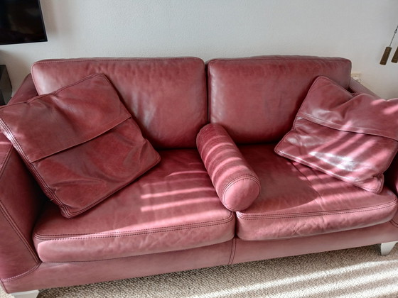 Image 1 of Machalke Sofa Set With Original Leather Cushions