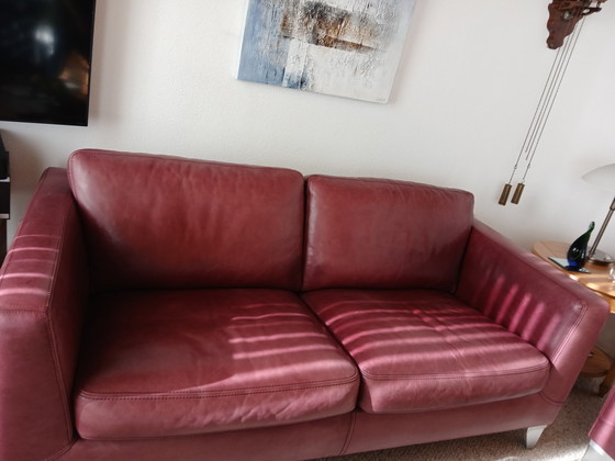 Image 1 of Machalke Sofa Set With Original Leather Cushions