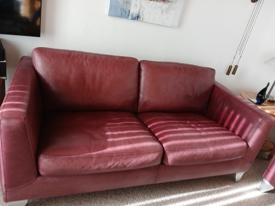 Image 1 of Machalke Sofa Set With Original Leather Cushions