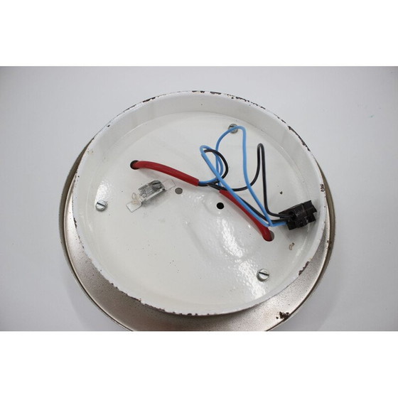 Image 1 of Vintage chrome and glass wall lamp by Pokrok Žilina, Czechoslovakia 1970