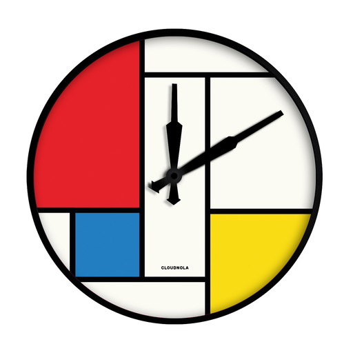 Horloge murale Cloudnola Composition Mondriaan