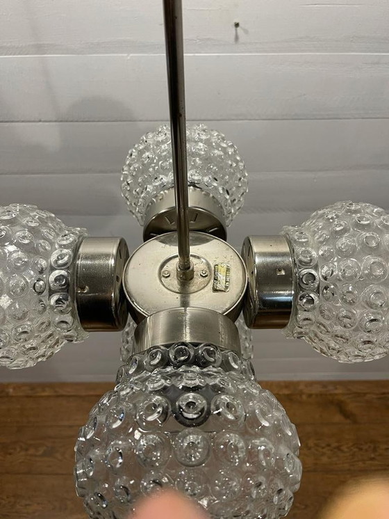 Image 1 of Chandelier 60's retro lighting - Kamenicky Senov