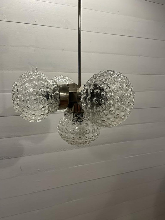 Image 1 of Chandelier 60's retro lighting - Kamenicky Senov