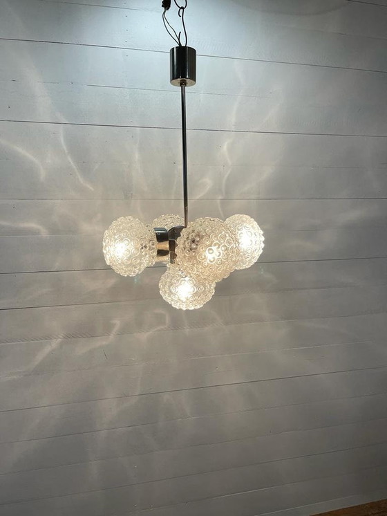 Image 1 of Chandelier 60's retro lighting - Kamenicky Senov