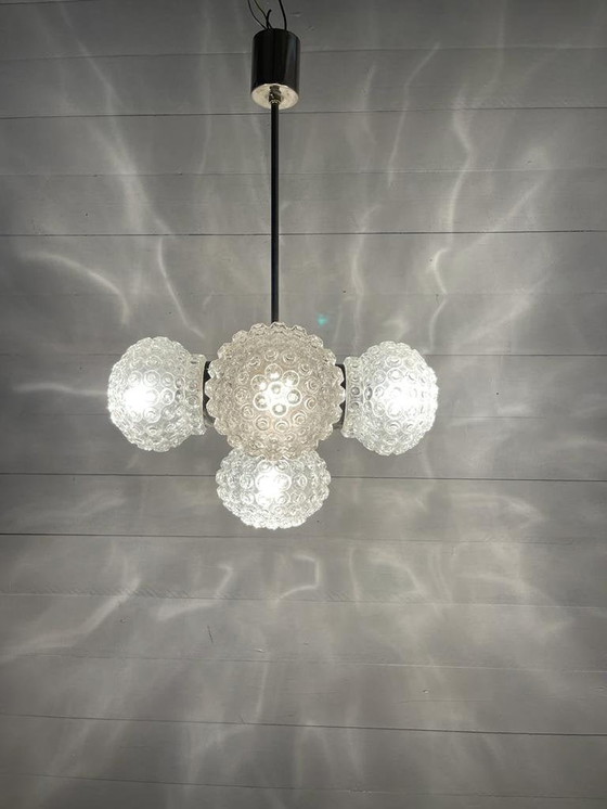 Image 1 of Chandelier 60's retro lighting - Kamenicky Senov