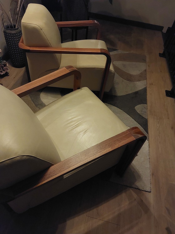 Image 1 of 2x Leolux armchair