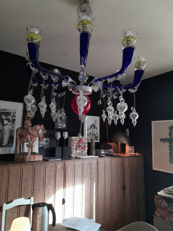 Image 1 of Luigi Serafini Chandelier By Tersite Milano Venezia Artemide