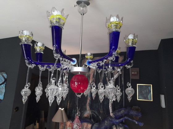 Image 1 of Luigi Serafini Chandelier By Tersite Milano Venezia Artemide