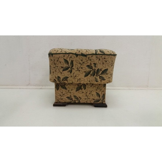 Image 1 of Pair of vintage wood and fabric armchairs by Jindřich Halabala for UP Závody Brno, Czechoslovakia 1935