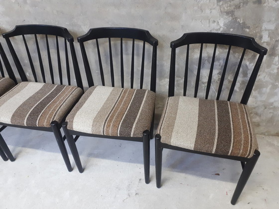 Image 1 of 4x Vintage bar chair