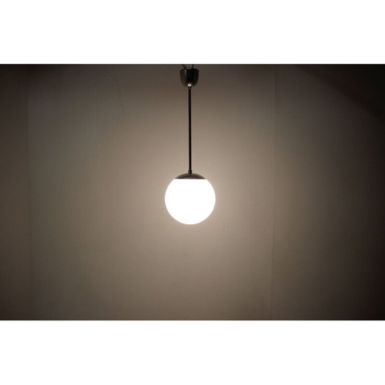 Image 1 of Vintage Chrome Bauhaus Pendant 1930s