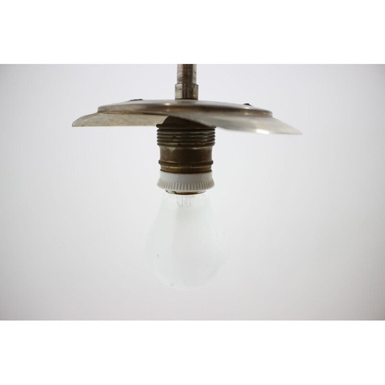 Image 1 of Vintage Chrome Bauhaus Pendant 1930s