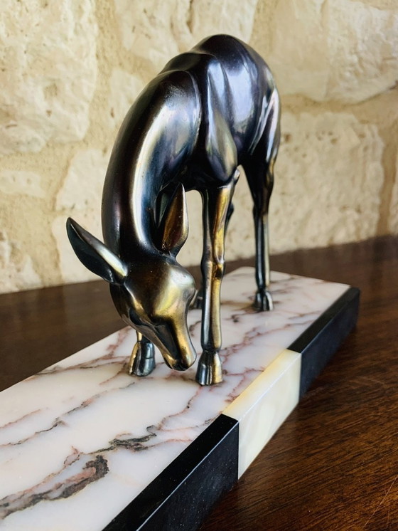 Image 1 of Vintage Deer Sculpture, 1940’S