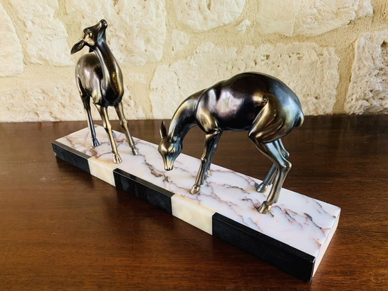 Image 1 of Vintage Deer Sculpture, 1940’S