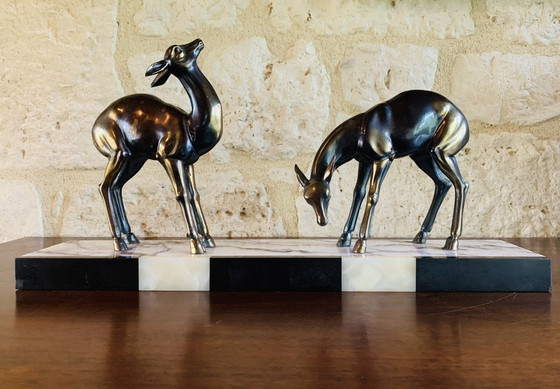 Image 1 of Vintage Deer Sculpture, 1940’S