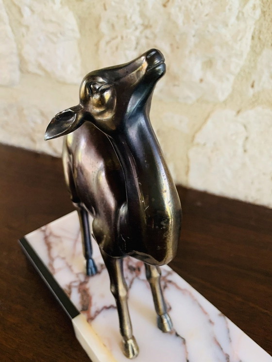 Image 1 of Vintage Deer Sculpture, 1940’S