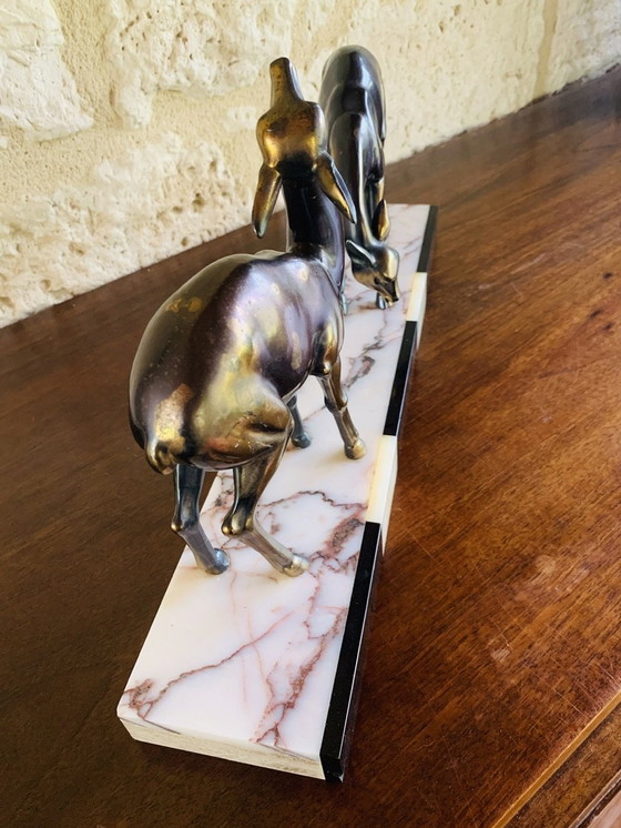 Image 1 of Vintage Deer Sculpture, 1940’S