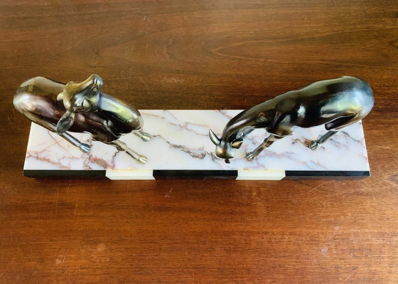 Image 1 of Vintage Deer Sculpture, 1940’S