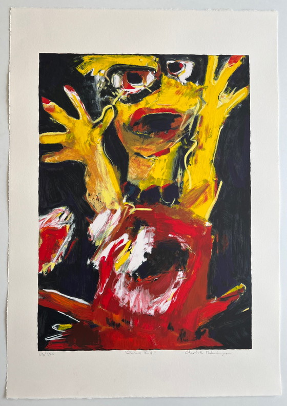 Image 1 of Charlotte Molenkamp Hand-signed silkscreen print - Dancing child