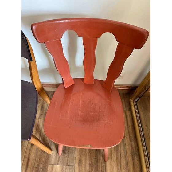 Image 1 of Set of 4 mismatched vintage chairs