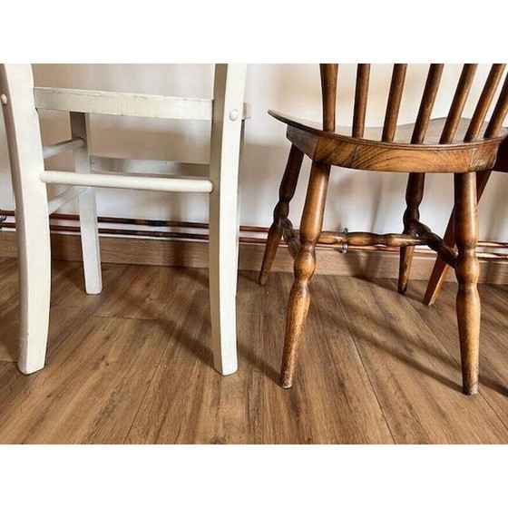 Image 1 of Set of 4 mismatched vintage chairs