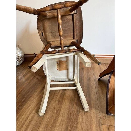 Image 1 of Set of 4 mismatched vintage chairs
