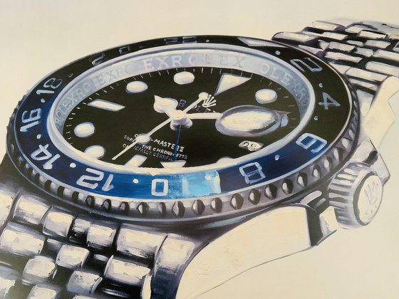 Image 1 of Rolex Gmt Master Ii "Batman," Glicee. No.: 15/200. By Frenchmanart.