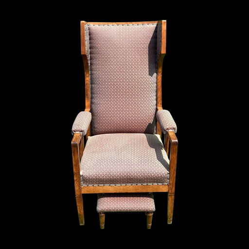 Art Deco Wingback Chair