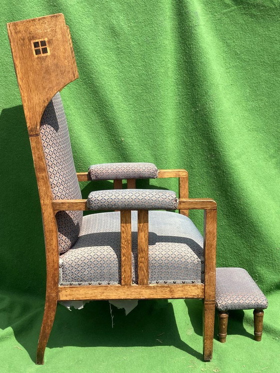 Image 1 of Art Deco Wingback Chair