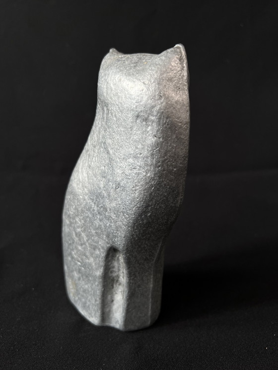 Image 1 of Gatto d'alluminio d'epoca, Willy Ceysens, anni '70, Belgio