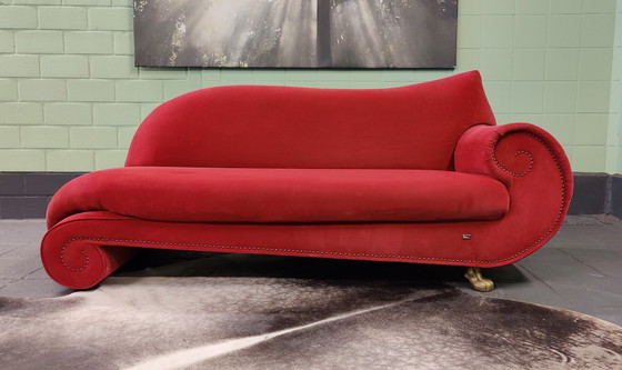 Image 1 of Bretz Gaudi sofa red with footstool